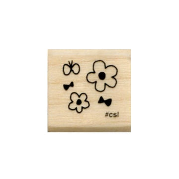 Kodomo No Kao | Sello Mini I Love Stamp Flowers And Butterflies