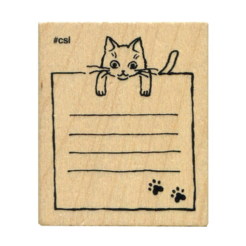 Kodomo No Kao | Sello Mini I Love Stamp Cat Note