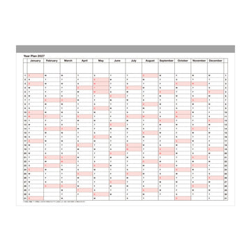 Mark's | Cuaderno Calendario 2027 M Black