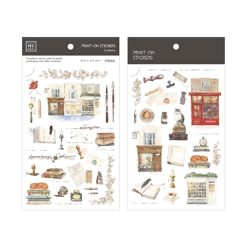 Mu lifestyle | Transferable stickers 260 Book store
