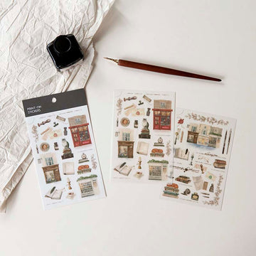 MU LifeStyle | Pegatinas Transferibles 260 Book Store