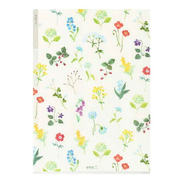 Midori | Portafolios de 3 Compartimentos A4 Flowers C