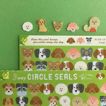 RyuRyu | Pegatinas 3 Way Circle Dog