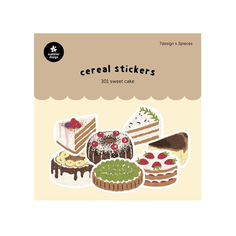 Suatelier | Pegatinas Cereal Sweet Cake