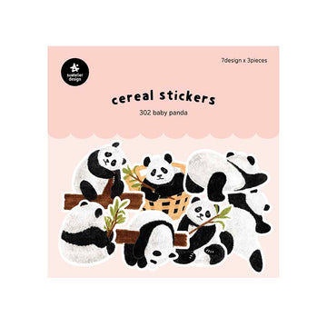 Suatelier | Pegatinas Cereal Baby Panda