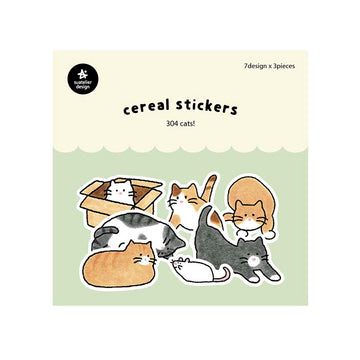 Suatelier | Pegatinas Cereal Cats