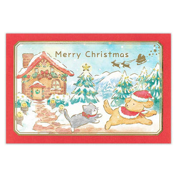 NB CO | Tarjeta de Navidad 3D Christmas Dogs and Cats