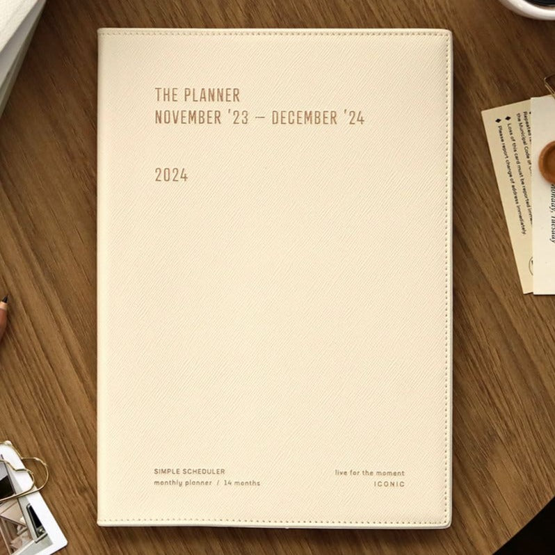 Iconic | Agenda The Planner L 2024 French Cream (Mensual)