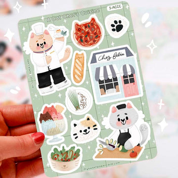 My Sweet Paper Card | Pegatinas A Cat Chef's Cuisine