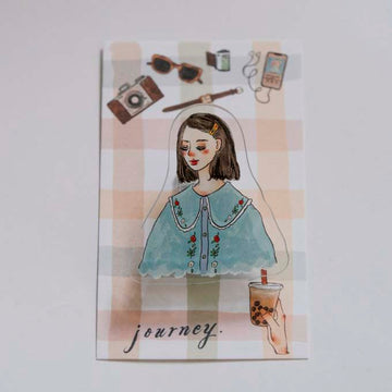 La Dolce Vita | Clip Acrílico Sky Blue Girl