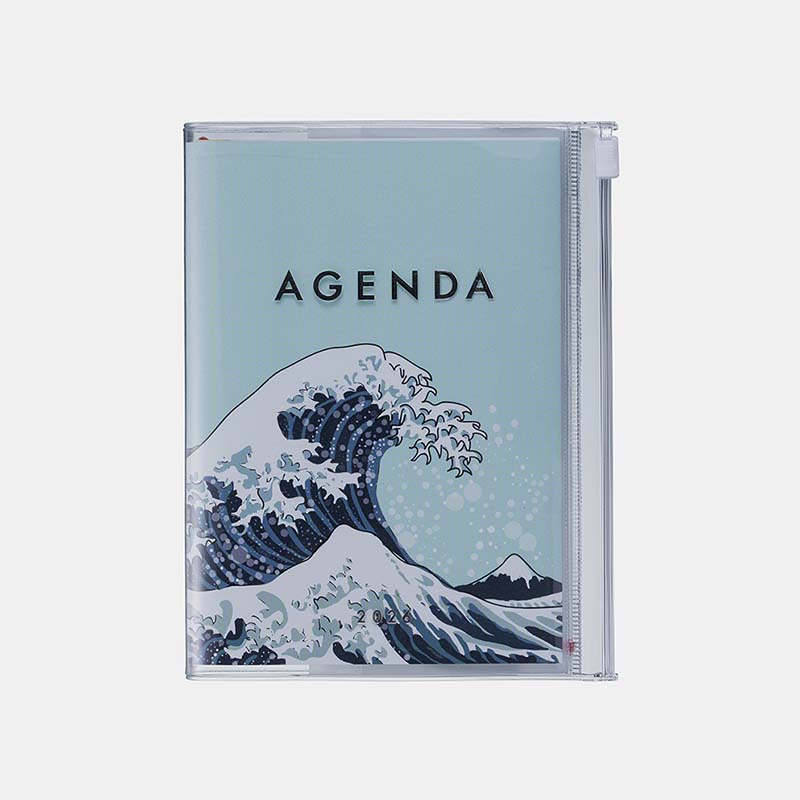 Mark's | A6 Kanagawa Agenda Wave Mint 2025-2026 (Weekly)