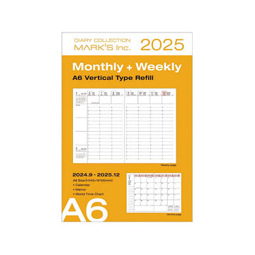 MARK'S | Recambio Agenda A6 2025-2026 (Semanal)