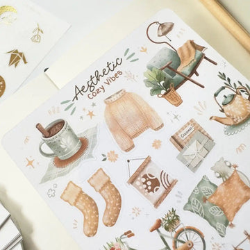 LETTOOn | Pegatinas Aesthetic Cozy Vibes