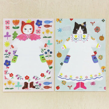 Cozyca | Papel de Carta Aiko Fukawa Cat and Onepiece