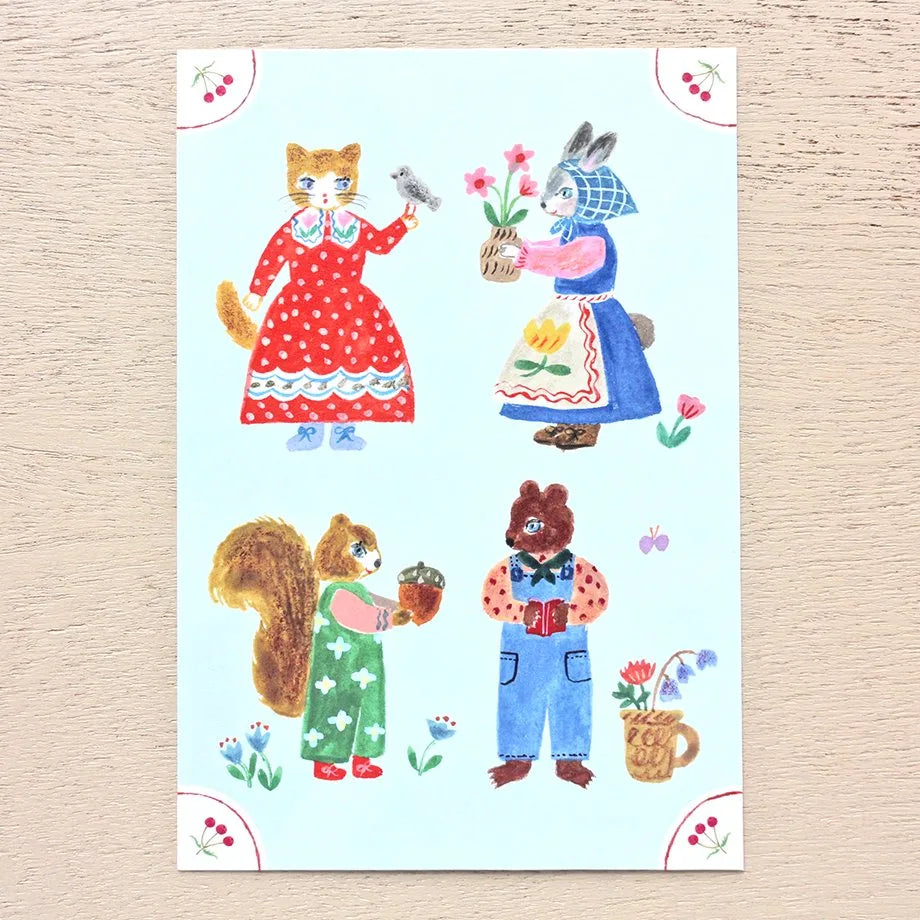 Cozyca | Postal Aiko Fukawa Little Fluffy Friends C