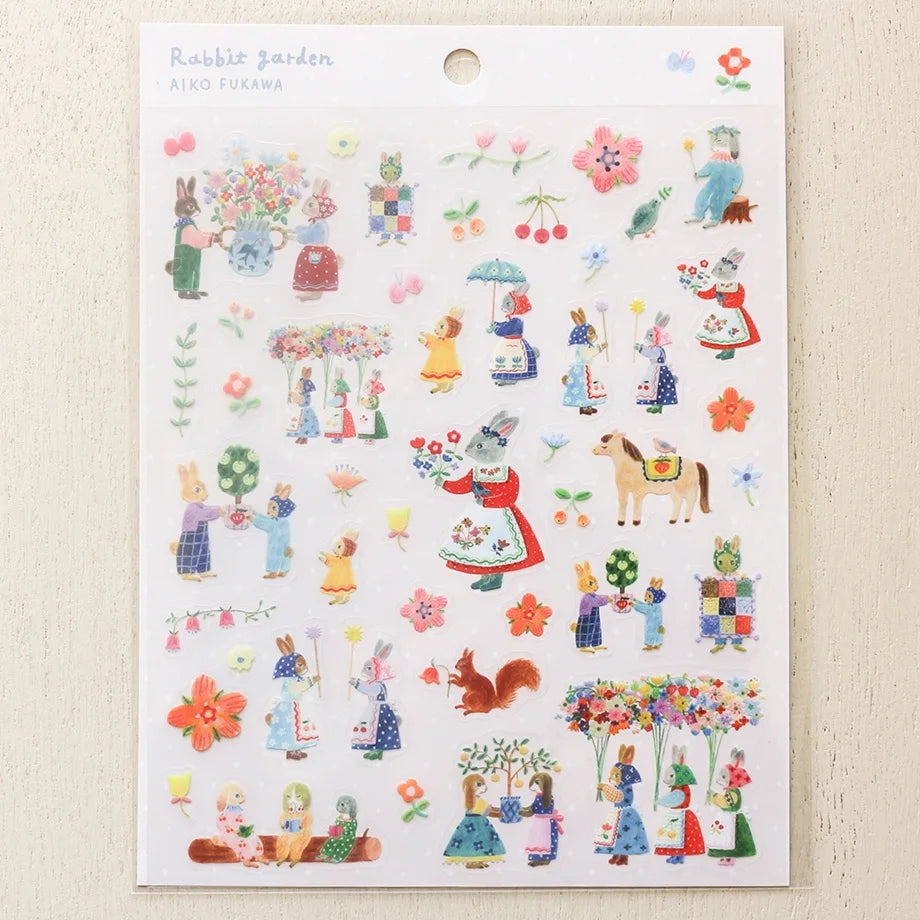 Cozyca | Aiko Fukawa Rabbit Garden Stickers