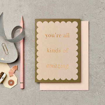 Katie Leamon | Tarjeta de Felicitación You're All Kinds of Amazing