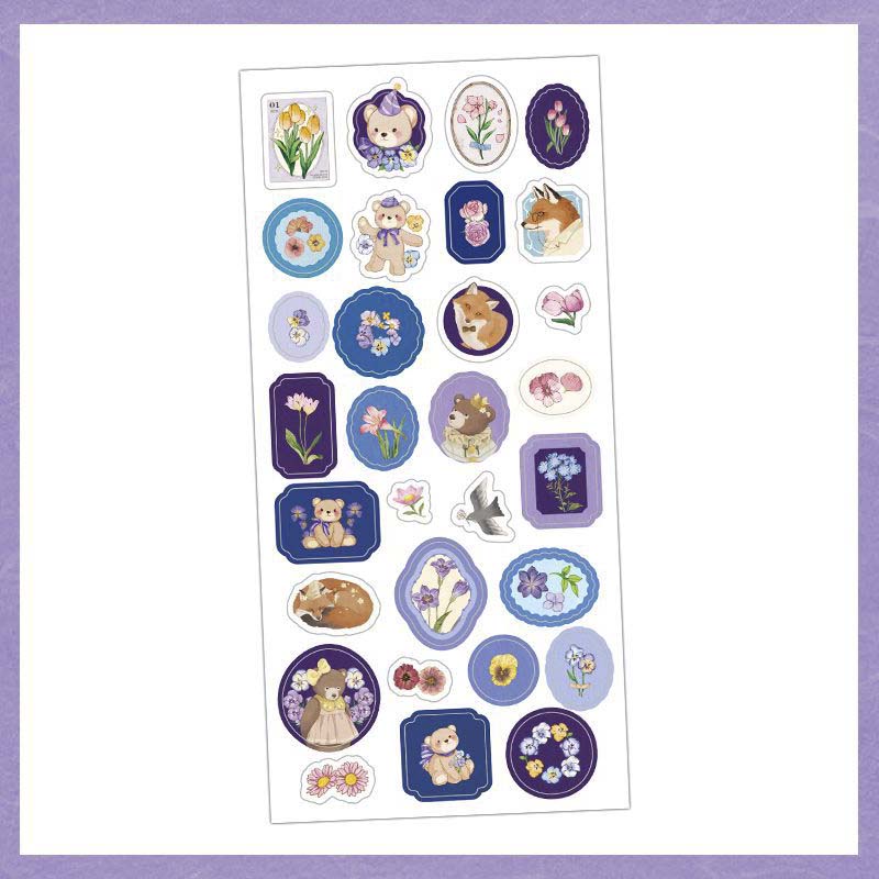 Infeel.me | Pegatinas Animal Forest Time Collection Flower Bear