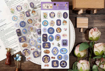 Infeel.me | Pegatinas Animal Forest Time Collection Flower Bear
