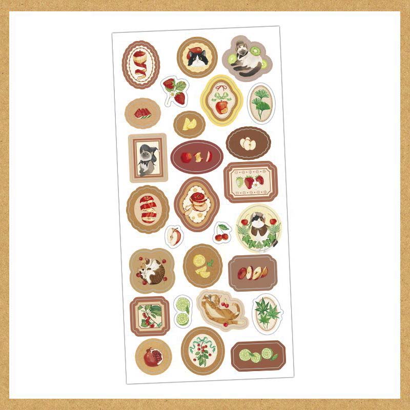 Infeel.me | Pegatinas Animal Forest Time Collection Fruit Cat