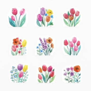 Bande | Pegatinas en Rollo Tulip Field Kalo