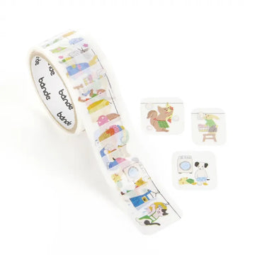 Bande | Pegatinas en Rollo Laundry Together Carefree Animals