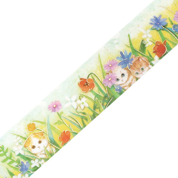 BGM | Foil Flower and Cats Late Afternoon Washi Tape
