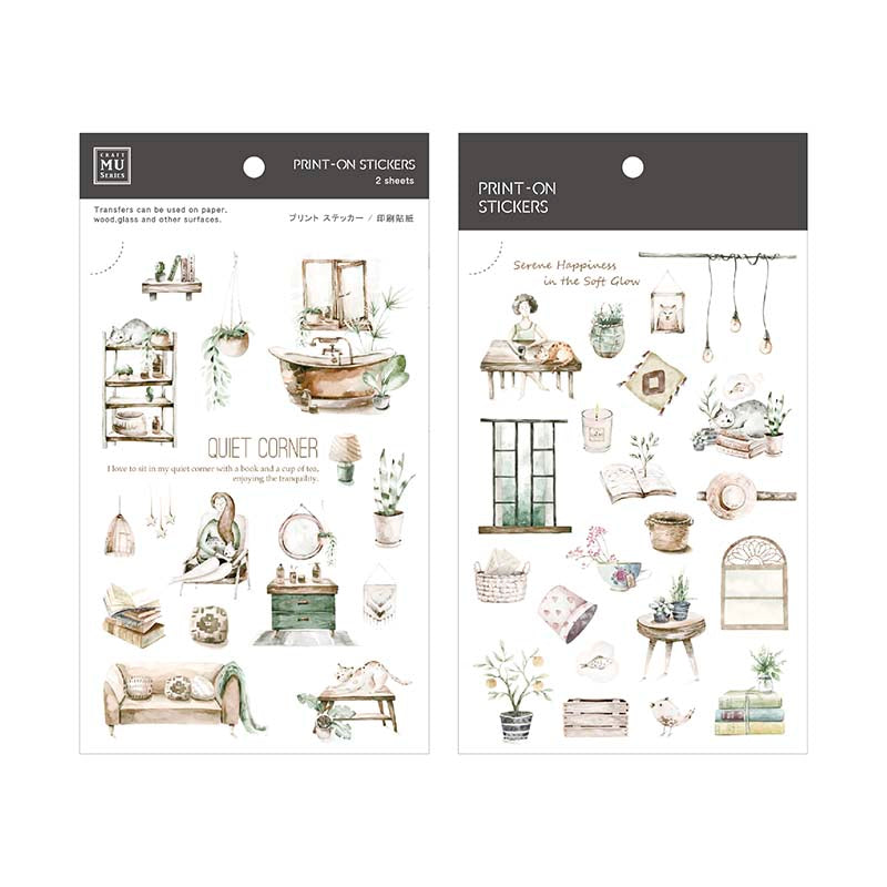 MU LifeStyle | Pegatinas Transferibles 273 Quiet Corner