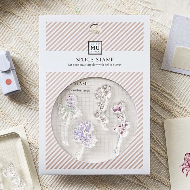 MU LifeStyle | Sellos de Silicona Purple Flowers