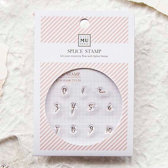 MU LifeStyle | Sellos de Silicona Hand Written Numbers