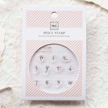MU LifeStyle | Sellos de Silicona Hand Written Numbers