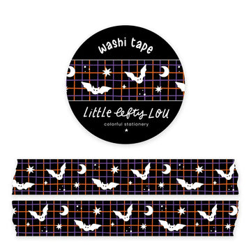 Little Lefty Lou | Bat Grid Washi Tape