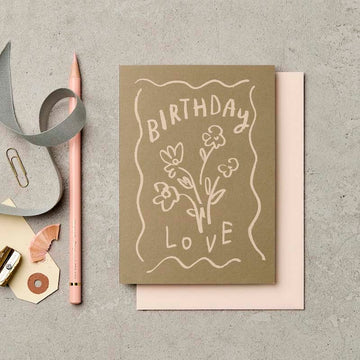 Katie Leamon | Tarjeta de Cumpleaños Birthday Love Pastel