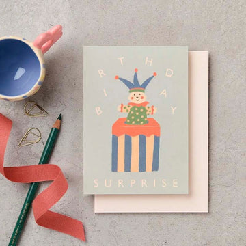 Katie Leamon | Tarjeta de Cumpleaños Birthday Surprise Jack-in-The-Box
