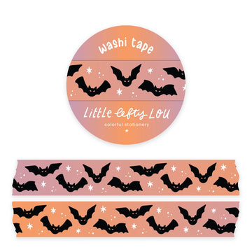 Little Lefty Lou | Black Bats Washi Tape