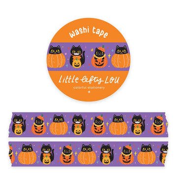 Little Lefty Lou | Black Cats Washi Tape