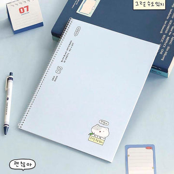 Iconic | Cuaderno Blah Blah Grid B5 Light Green (Cuadros)