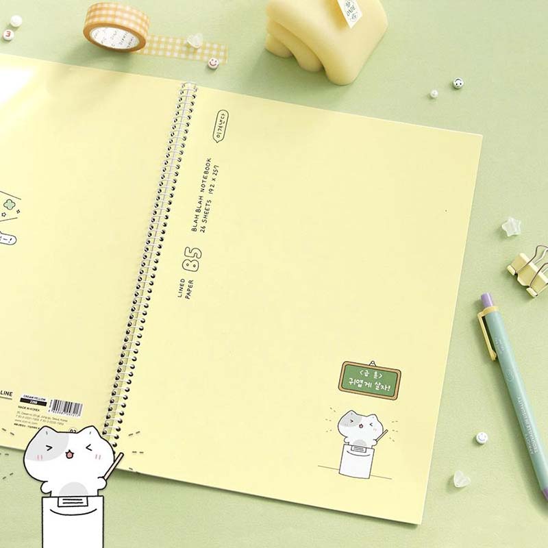 Iconic | Cuaderno Blah Blah Line B5 Cream Yellow (Rayas)