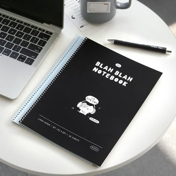 Iconic | Cuaderno Blah Blah Line B5 Black (Rayas)