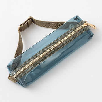 Midori | Estuche Book Band B6 - A5 Navy Clear × Khaki