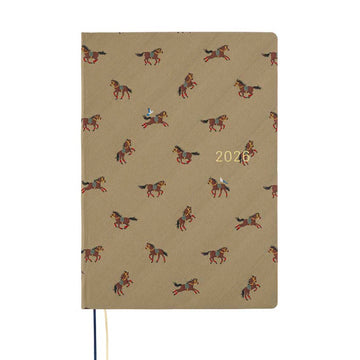 Hobonichi | Agenda Hobonichi HON A5 Bow & Tie: Galloping Horses 2026