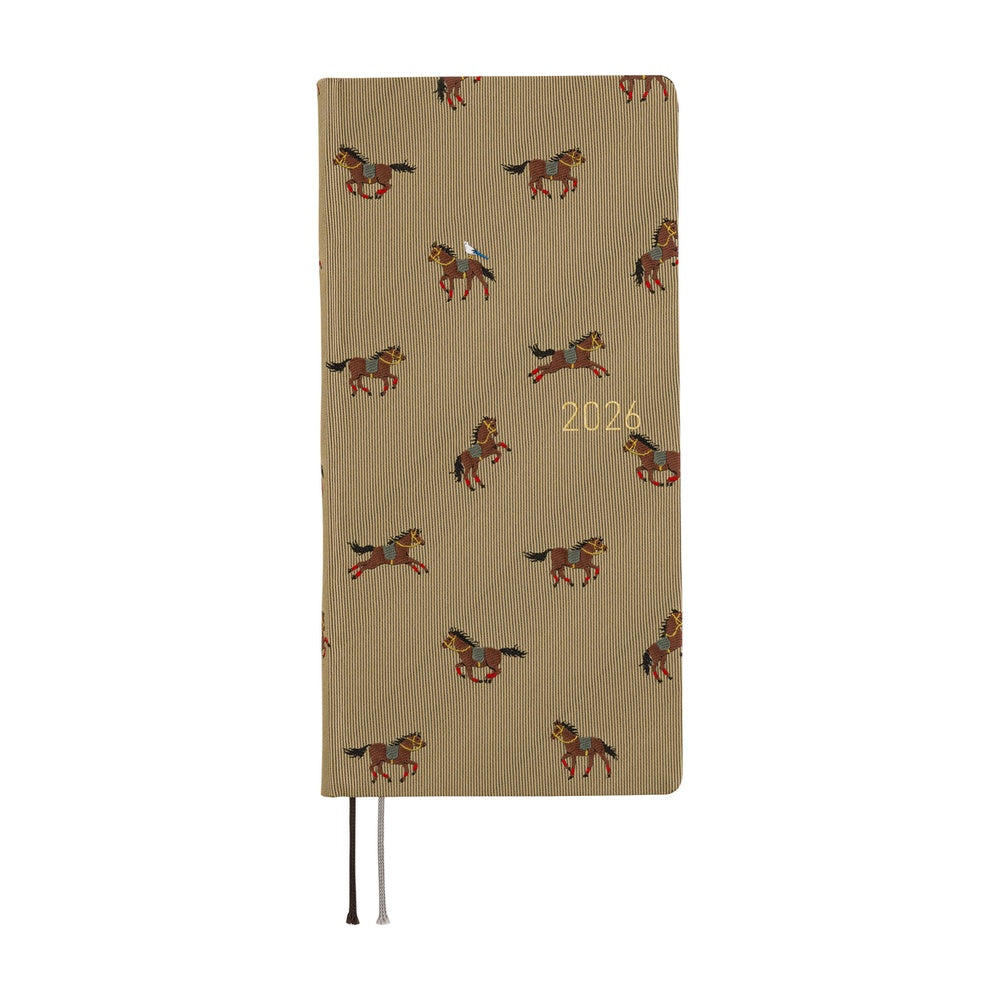 Hobonichi | Agenda Hobonichi Weeks MEGA Bow & Tie: Galloping Horses 2026