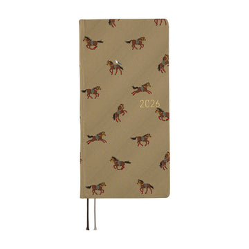 Hobonichi | Agenda Hobonichi Weeks MEGA Bow & Tie: Galloping Horses 2026