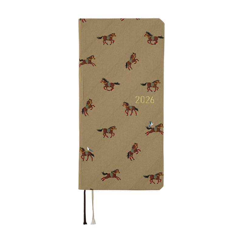 Hobonichi | Agenda Hobonichi Weeks Bow & Tie: Galloping Horses 2026