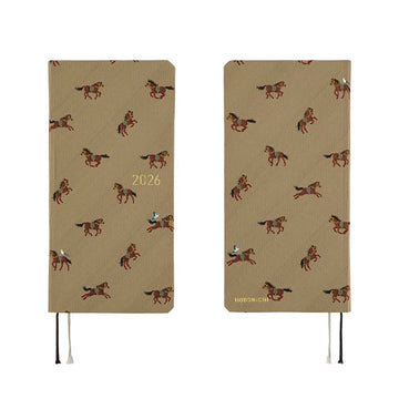 Hobonichi | Agenda Hobonichi Weeks Bow & Tie: Galloping Horses SPRING 2026