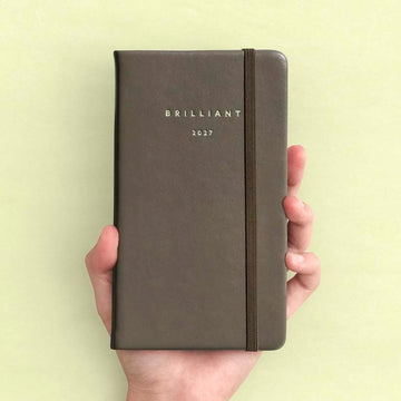 Iconic | Agenda Brilliant Mini 2027 Ash Brown (Mensual)