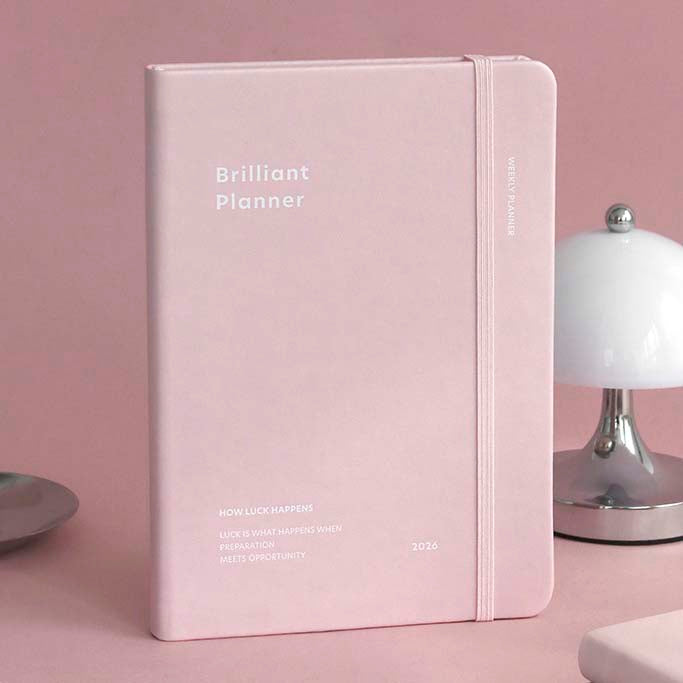 Iconic | Agenda Brilliant 2026 Fairy Pink (Semanal)
