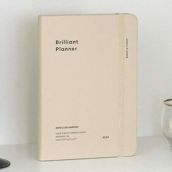 Iconic | Agenda Brilliant 2026 Milk White (Semanal)