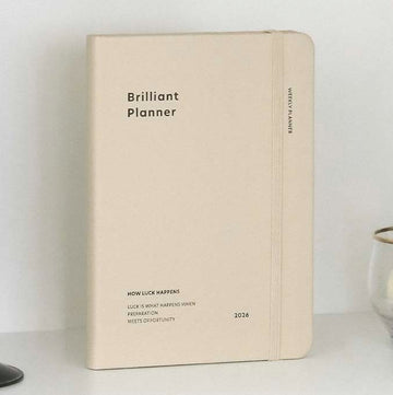 Iconic | Agenda Brilliant 2026 Milk White (Semanal)