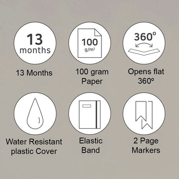 Iconic | Agenda Brilliant 2027 B6 Custard (Diaria)
